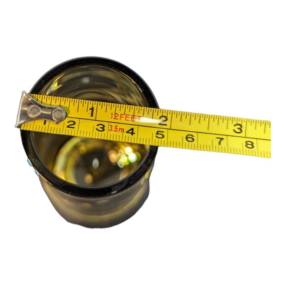 MCM ASEDA GLASS SVENSK FORM VASE BO BORGSTROM SWEDEN 9 3/4" SOMMERSO Smoky Amber - Picture 3 of 7